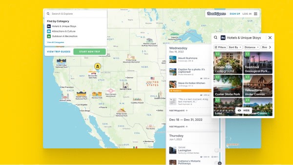 Roadtrippers Trip Planner Enhancements - Roadtrippers project thumbnail